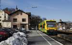 650 070 und ein weiterer 650 verlassen am 14.02.2019 Viechtach