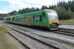 Triebwagen RS1 650 660 auf der Waldbahn in Bayrisch Eisenstein im September 2024