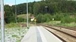 Haltepunkt Regen der Waldbahn. Blick Richtung Zwiesel.