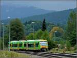 Die ersten Vorboten des nahenden Herbstes zeigten sich schon am 15.09.2010 im Bayrischen Wald, als ich die Triebzge der Waldbahn in Zwiesel vom Bahnsteig aus ablichtete.