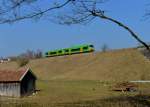 650 651 (VT 16) + 650 650 (VT 15) als WBA1 nach Bayerisch Eisenstein am 14.03.2014 bei Triefenried.