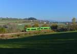 650 654 (VT 19) + 650 655 (VT 20) als WBA1 nach Gotteszell am 28.10.2014 bei Triefenried.