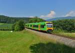 650 659 (VT 24) + 650 654 (VT 19) als WBA1 nach Plattling am 03.07.2015 bei Niederkandelbach.