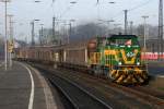 404 der Dortmunder Eisenbahn bei der Durchfahrt in Wanne-Eickel 30.3.2011