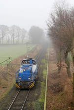 Duisport Rail 275 015 // Aufgenommen zwischen Mark Mitte und Gelsenkirchen-Hassel. // 18. Februar 2015