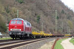 EfW 215 024-1 (225 024-1) bei Stolzenfels/Koblenz auf der linken Rheinseite 14.3.2024