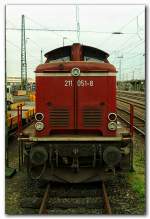 Die 211 051-8 der EFW parkt an der Neuwieder Abstellkrube am 12.11.10.