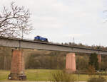 ESG12 solo am 06.03.2022 auf dem Neckarviadukt in Marbach. 