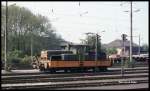 Eisenbahn und Häfen Elektrolok 163 am 11.5.1991 im Einsatz in Duisburg.