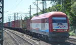 EVB 223 033 (92 80 1223 033-2 D-EVB) mit Containerzug am 30.06.18 Bf.