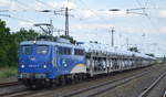 evb mit  140 774-1  (NVR-Nummer: 91 80 6 140 774-1 D-EVB) und PKW-Transportzug am 16.06.20 Bf.