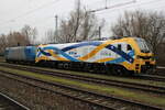 159 231-0+185 509-7 waren am 04.12.2021 in Rostock-Bramow abgestellt.