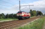 29.08.08, 420 01 von der EVB ist auf dem Weg Richtung Stade und hat soeben den Bahnhof Neukloster(Kr.