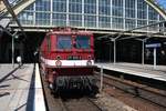 Eisenbahngesellschaft Potsdam (EGP) 211 030-2 mit dem Störtebecker-Express in Berlin Ost am 14.07.18 