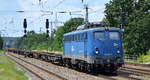 EGP mit  140 621-4  (NVR:  91 80 6 140 621-4 D-EGP ) und Containerzug (fast leer) am 27.06.20 Bf.