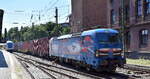 EGP - Eisenbahngesellschaft Potsdam mbH, Potsdam [D] mit ihrer  192 103  [NVR-Nummer: 91 80 6192 103-0 D-EGP] und einem Containerzug am 13.06.23 Richtung Hamburger Hafen Vorbeifahrt Bahnhof