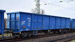 Tschechischer Drehgestell-Hochbordwagen von EGP - Eisenbahngesellschaft Potsdam mbH, Wittenberge [D] mit der Nr. 31 RIV 54 CZ-EGP 5336 067-1 Eaos in einem Ganzzug am 19.03.24 Vorbeifahrt Bahnhof Magdeburg-Neustadt.