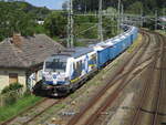 247 904 mit dem Kreidezug,am 10.Juli 2024,am alten Kleinbahnhof in Bergen/Rügen.