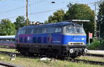 Eisenbahngesellschaft Potsdam mbH, Potsdam (EGP) mit der  225 006-6  (NVR:  92 80 1225 006-6 D-EGP ) beim Umsetzen am 04.09.24 Höhe Bahnhof Stendal Hbf.