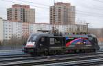 BERLIN, 23.03.2009, MRCE dispolok ES 64 U2 - 002 der EGP im Güterbahnhof Greifswalder Straße  