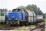 V 60.08 ( 98 80 3345 227-3D-EGP) stand am 11.09.2013 mit Talns der ON Rail am Haken in Wittenberge abgestellt.