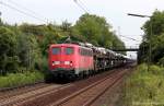 140 876 mit einem Autozug Richtung Seelze am 23.8.13 in Ahlten