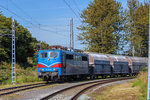 EGP Lok der BR 151 im Anschluss Kreidewerk Sassnitz Lanken.