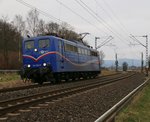 Am 22.03.2015 kam die EGP 151 033-8 als Tfzf in Fahrtrichtung Süden durch Wehretal-Reichensachsen.