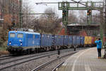 EGP 140 821-4 durchfährt Hamburg-Harburg 11.1.2017