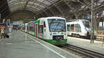 VT 314 der Erfurter Bahn am 01. Juli 2023 im Hauptbahnhof von Leipzig.


   