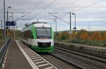 EB VT 213 (95 80 0648 713-5 D-EIB) als RB 80896 von Gera Hbf nach Erfurt Hbf, am 29.10.2023 in Vieselbach.