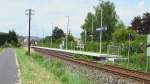 Haltepunkt Hammelburg Ost an der Bahnlinie Bad Kissingen - Gemnden, genannt Frnkische Saaletalbahn.