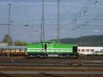 293 025-3 der Erfurter Bahn Rangierte am 25.04.13 in Lichtenfels.