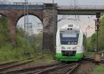 Der  Itino , VT 201 der Erfurter Bahn verlsst Eichenberg mit Fahrtziel Kassel Wilhelmshhe.