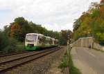 STB VT 102 + VT 126 als EB 80603 von Erfurt Hbf nach Ilmenau, am 03.10.2015 in Arnstadt Süd.