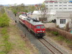 EBS 232 239-4 + 118 719-4 als Tfzf von Erfurt Gbf nach Ebeleben, am 11.04.2017 in Erfurt Nord.