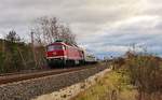 Am 09.12.18 sprang die 232 690-8 (EBS) für die Schadhafte 41 1144-9 beim Wartburg-Express ein.