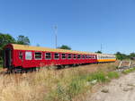 D-EBS 56 80 50-80 826-6 Bom 028 und D-EBS 56 80 21-80 084-8 Bom 024 am 29.06.2019 beim Bahnhofsfest zum Thüringentag in Sömmerda.