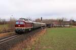 132 334-4(EBS)fuhr am 14.12.19 einen Sonderzug von Erfurt nach Schwarzenberg.