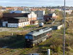 EBS Ludmilla,232 083-6 ( 9280 1232 083-6 D-EBS ) wartet in Gera am 1.11.2020 auf ihren nächsten Einsatz.