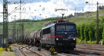 007  James Bond  alias 155 007-8 vom Erfurter Bahnservice kommt mit Kesselwagen durch Würzburg.