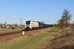 159 206 und 155 007 (EBS) fuhren am 30.03.21 einen leeren Holzzug nach Sonneberg.