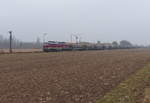 EBS 132 293-2 mit einem SBB Cargo Getreidezug von Ebeleben nach Erfurt Gbf und weiter nach Zürich, am 11.02.2017 in Kühnhausen.