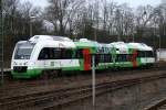 Der Itino der Erfurter Bahn beim warten auf die Ausfahrt aus dem Bahnhof Eichenberg, sein Zielbahnof lautet Erfurt.28.12.2007.