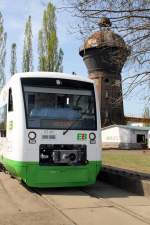 Eine VT301 der EIB Erfurter Bahn in Gera.