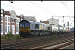 Class 6601 ERS fährt am 25.9.2005 um 9.05 Uhr mit einem Containerzug in Richtung Osnabrück durch den Bahnhof Melle.