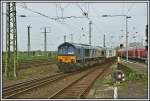 ERS 6606 durchfhrt mit einem Containerzug am 13.04.2007 den Bahnhof Hamm (Westf) Richtung Ruhrgebiet.