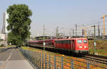 Euro-Express Sonderzüge 110 169 mit DPE 13496 nach Lourdes // Köln-Deutz (tief) // 1.