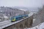 ET 8.05 der Eurobahn als RB 72 nach Paderborn auf dem Bekeviadukt 