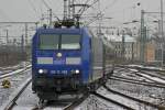 RE 13 Ersatzverkehr:Eurobahn 185-CL 008 am 13.2.10 in Dsseldorf Hbf